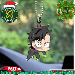 Cute Anime Demon Slayer Genya Shinazugawa Christmas Tree Decorations Xmas Gift For Fans Ornament 2025 Gift