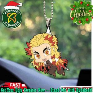 Cute Anime Demon Slayer Kyojuro Rengoku Christmas Tree Decorations Ornament 2025 Gift