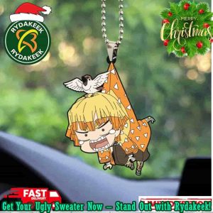Cute Anime Demon Slayer Zenitsu Agatsuma Christmas Tree Decorations Ornament 2025 Gift