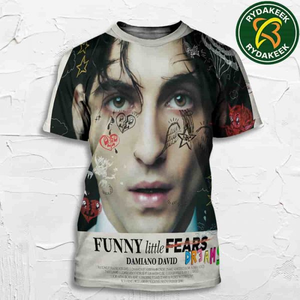 Damiano David Release Funny Little Fears Dreams Album On September 2025 All Over Print T-Shirt