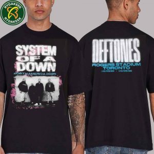 Deftones And System Of A Down North America Tour Merch Tee In Toronto Canada On Sept 3-5 2025 At Rogers Stadium Unisex T-Shirt