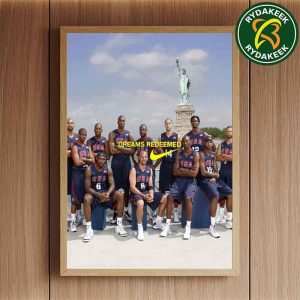 Dream Redeem Team Nike X The 2008 USA Basketball Men’s National Team Beijing Summer Games Captain Kobe Bryant Legendary Team Olympic Gold Medal Home Decor Poster Canvas