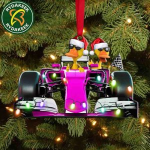 F1 Racing Duck Personalized Christmas Ornament Christmas Gift For Best Friends