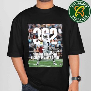 Geno Smith Las Vegas Raiders NFL 362 Passing Yards The Most In Franchise History In A QB Debut 2025 T-Shirt