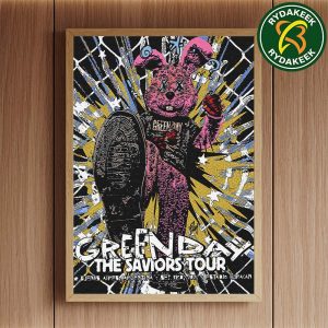 Green Day The Saviors Tour 2025 In Buenos Aires, Argentina At Estadio Huracan On September 3 2025 Home Decor Poster Canvas
