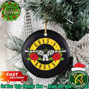 Guns N Roses Bullet Log Spare Tire Cover Features Iconic Christmas Gift Tree Decorations Ornament