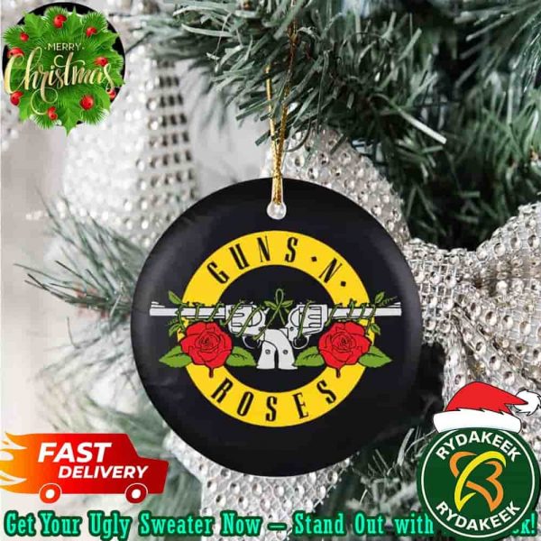 Guns N Roses Bullet Log Spare Tire Cover Features Iconic Christmas Gift Tree Decorations Ornament