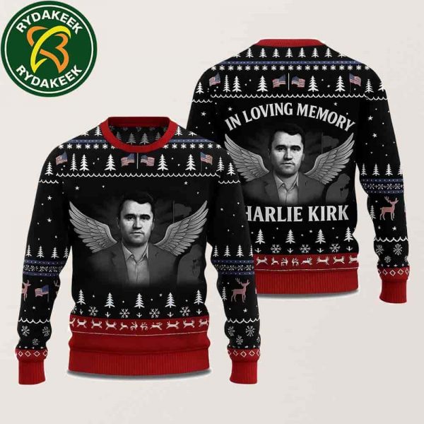 In Loving Memory Charlie Kirk Ugly Christmas Sweater Hilarious Festive Tribute Holiday Sweater
