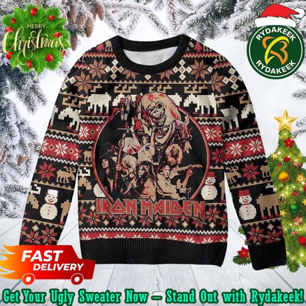 Iron Maiden Chirstmas Gifts Xmas For Family And Friends Ugly Sweater