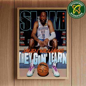 Jalen Williams All Star Champion Featured On Cover Of Slam 258 Magazine NBA Okc Thunder Poster