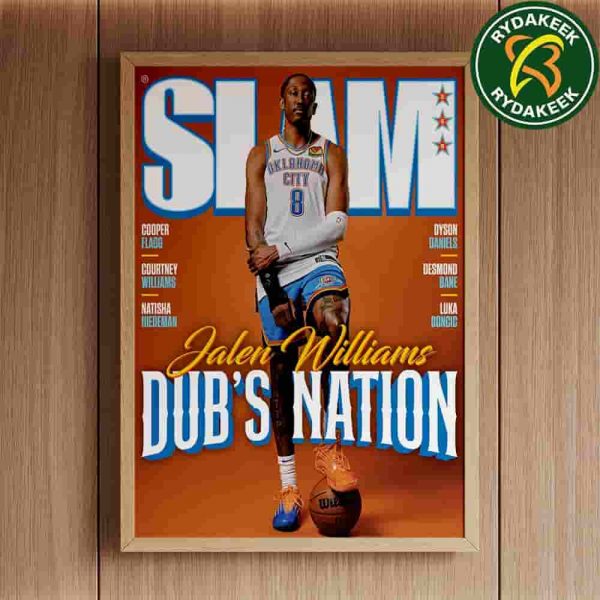 Jalen Williams Front And Center On Slam 258 Magazine Cover NBA Okc Thunder