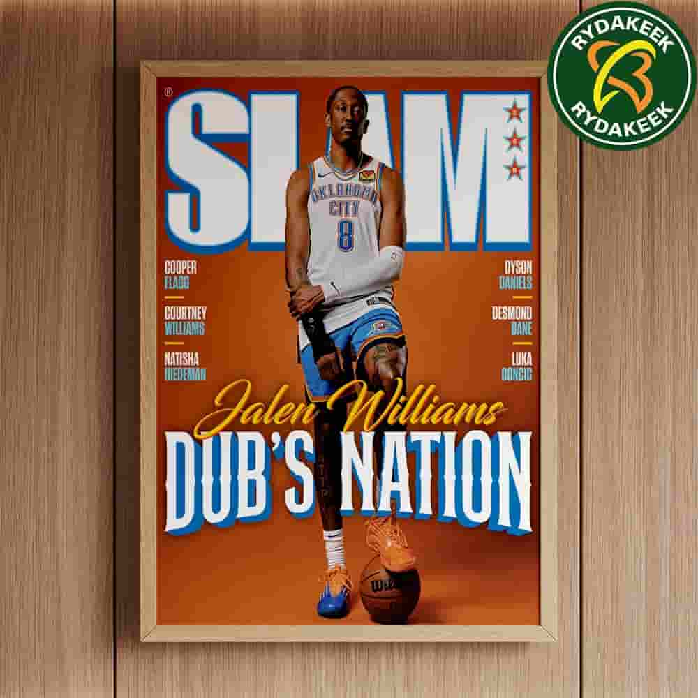 Jalen Williams Front And Center On Slam 258 Magazine Cover NBA Okc Thunder