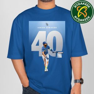 Junior Caminero Tampa Bay Rays Hit 40 HR In A Season MLB 2025 T-Shirt