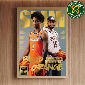 Kiyan Anthony And Carmelo Anthony Syracuse NBA Blood Orange Slam 258 Gold Metal Edition Collection 2025 Home Decor Poster Canvas