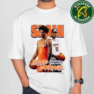 Kiyan Anthony And Carmelo Anthony Syracuse NBA Blood Orange Slam 258 Collection 2025 T-Shirt