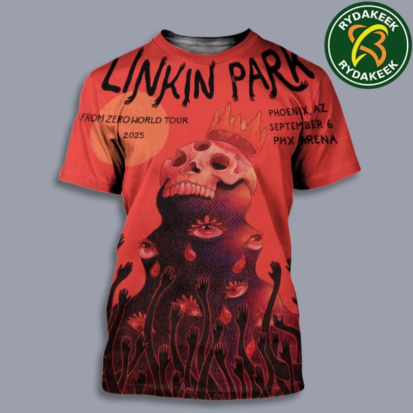 Linkin Park From Zero World Tour Phoenix CA At Footprint Center On September 6 2025 Felicia Chiao All Over Print T-Shirt