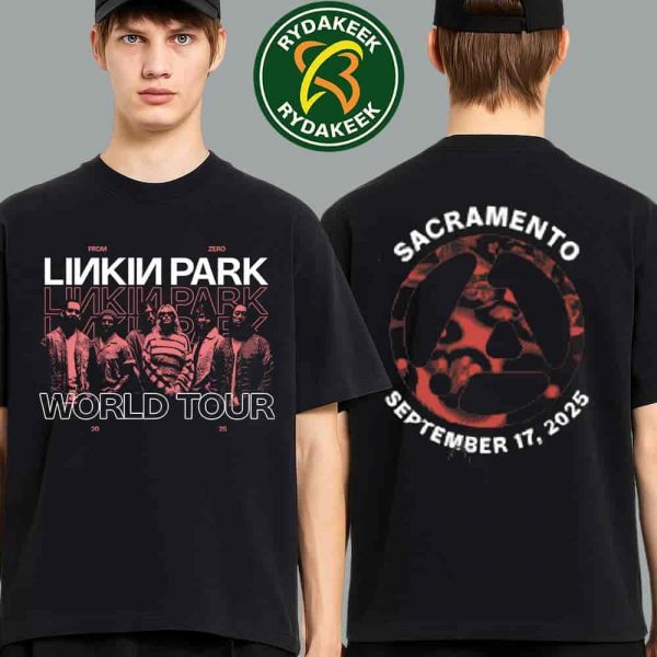 Linkin Park From Zero World Tour Sacramento 2025 Event T Shirt Golden 1 Center September 17 Unisex Merchandise