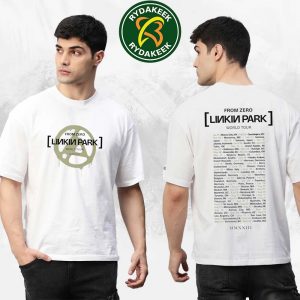 Linkin Park Unisex Adult Zero Official Merch Olive Spray 2025 T-Shirt