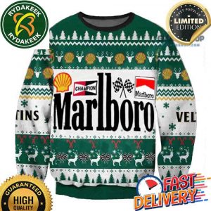 Marlboro Racing Collection 2025 Ugly Christmas Gift Sweater For Friend