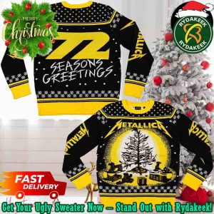 Metallica 72 Seasons Burnt Tree Holiday Christmas Sweater Chirstmas Gifts 2025 Xmas For Family And Friends Ugly Sweater