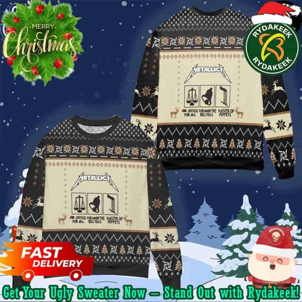 Metallica And Justice For Al For For Whom The Bell Tolls Master Of Puppets Chirstmas Gifts 2025 Xmas For Family And Friends Ugly Sweater