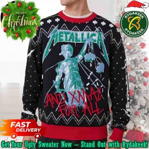 Metallica And Xmas For All Chirstmas Gifts 2025 Xmas For Family And Friends Ugly Sweater