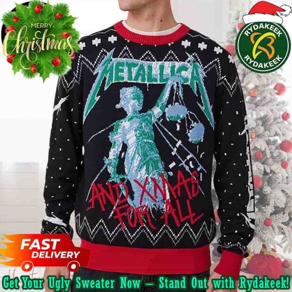 Metallica And Xmas For All Chirstmas Gifts 2025 Xmas For Family And Friends Ugly Sweater