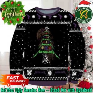 Metallica Black Album Chirstmas Gifts 2025 Xmas For Family And Friends Ugly Sweater