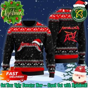 Metallica Ninja Star Red Logo Chirstmas Gifts 2025 Xmas For Family And Friends Ugly Sweater