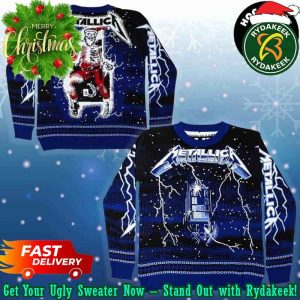 Metallica Ride the Lightning Christmas Gifts 2025 Xmas For Family And Friends Ugly Sweater