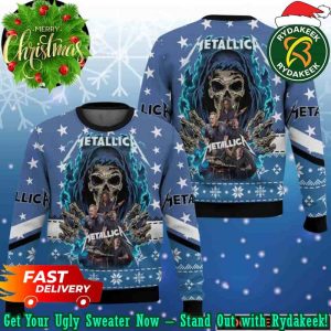Metallica Trapped Under Ice Christmas Gifts 2025 Xmas For Family And Friends Ugly Sweater