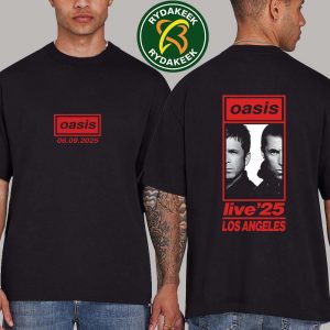 Oasis Live 25 Tour In Pasadena, USA At Rose Bowl Stadium On September 6 2025 T-Shirt