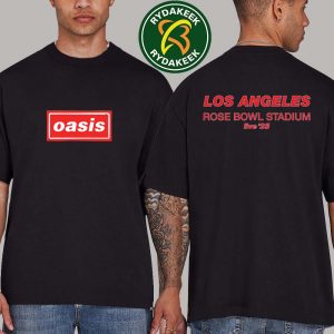 Oasis Live 25 Tour In Pasadena, USA At Rose Bowl Stadium On September 6-7 2025 T-Shirt