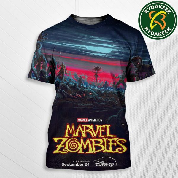 Official Poster Marvel Zombies Marvel Animation Disney On September 24 All Episodes All Over Print Shirt