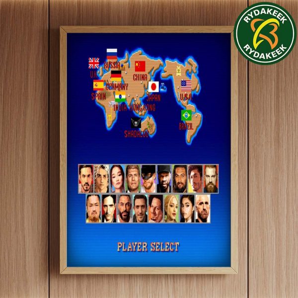 Official Poster Street Fighter Movie Live-Action In Theaters On October 16 2026 Home Decor Poster Canvas