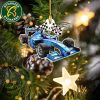 Personalized F1 Racing Christmas Custom Name F1 Flat Acrylic Ornament Gift For Racers F1 Lovers