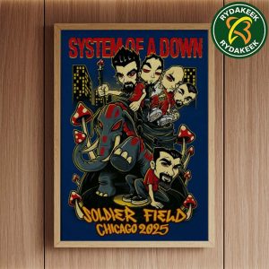 System Of A Down And Avenged Sevenfold In Chicago At Soldier Field On August 31 And September 1 2025 Home Decor Poster Canvas