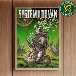 System Of A Down In Chicago At Soldier Field On August 31 – September 1 2025 Soylent Green Edition Home Decor Poster Canvas