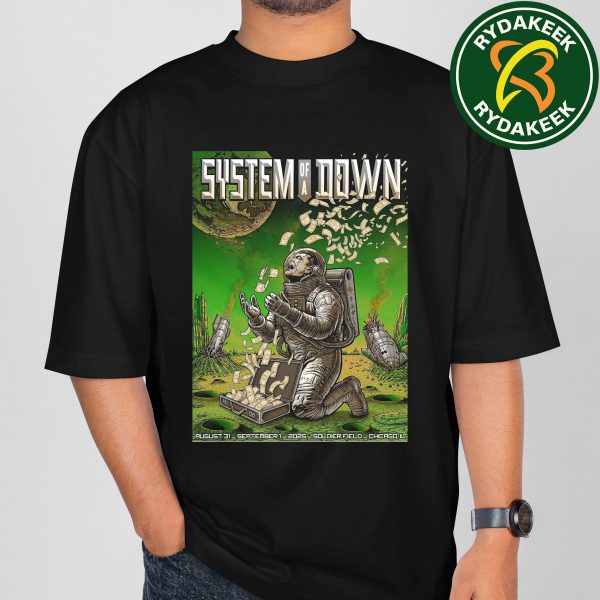 System Of A Down In Chicago At Soldier Field On August 31 – September 1 2025 Soylent Green Edition T-Shirt