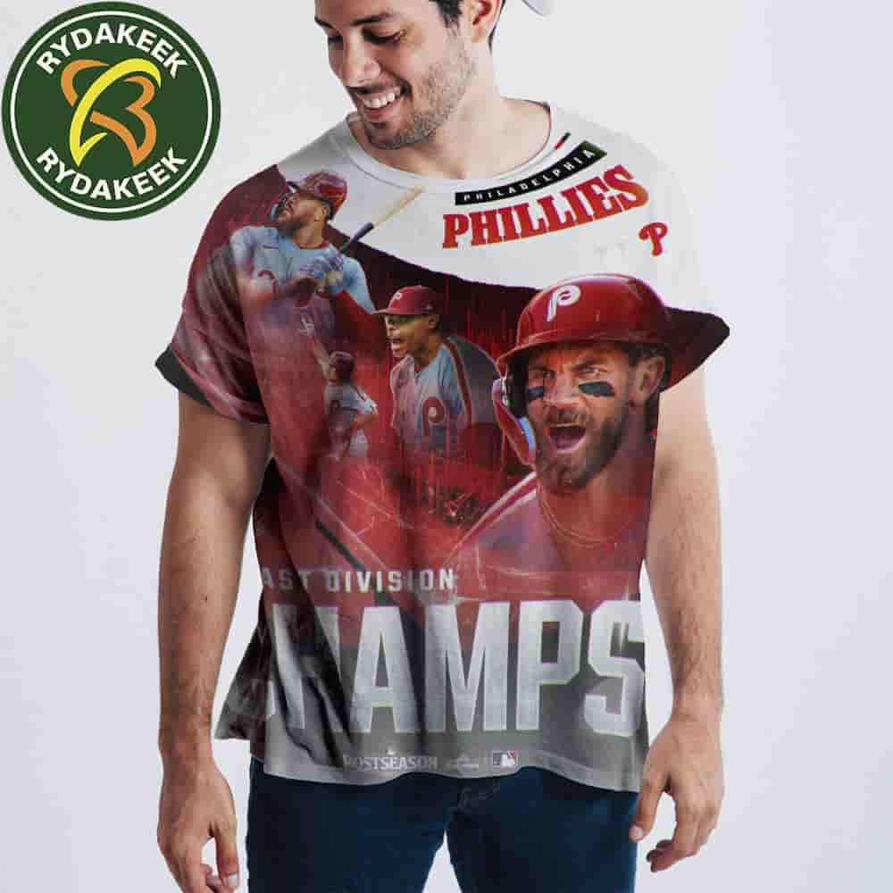 The Philadelphia Phillies MLB Are Kings Of The Nl East 2025 For A Second Straight Year All Over Print Shirt