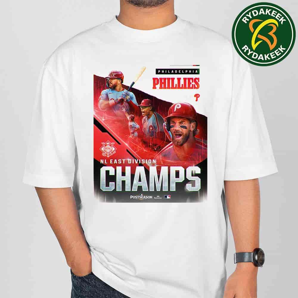 The Philadelphia Phillies MLB Are Kings Of The Nl East 2025 For A Second Straight Year T-Shirt