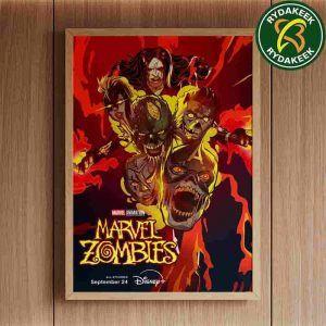 The Queen Of The Dead Marvel Zombies Four Part Animated Event Premieres September 24 On Disney Plus Home Decor Poster Canvas