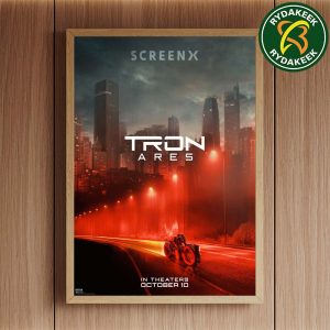 Tron Ares In Theaters On October 10 Screen X 2025 Home Decor Poster Canvas