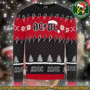 ACDC Ugly Sweater Lightning Bolt Family Memories And Christmas Gift