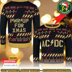 ACDC Ugly Sweater PWR Up For Xmas Family Memories And Christmas Gift