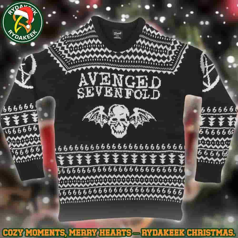 Avenged Sevenfold Deathbat Christmas Gifts Xmas For Family And Friends Ugly Sweater Avenged Sevenfold Deathbat Christmas Gifts Xmas For Family And Friends Ugly Sweater