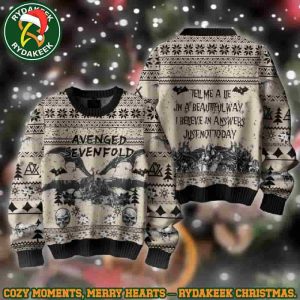 Avenged Sevenfold Tell me A Lie In A Beautiful Day Christmas Gifts Xmas For Family And Friends Ugly Sweater Avenged Sevenfold Tell me A Lie In A Beautiful Day Christmas Gifts Xmas For Family And Friends Ugly Sweater