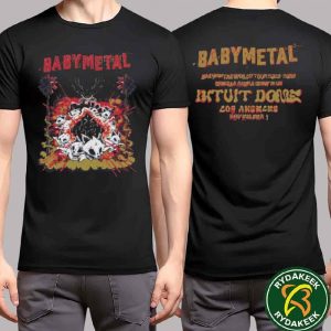Babymetal World Tour 2025-2026 Special Arena Show In US Intuit Dome Los Angeles Exclusive Tee Kogitsune Strikes November 1 Exclusive T-Shirt Merchandise