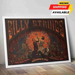 Billy Strings Baltimore Maryland 2025 Poster And Merchandise Art By Luke Martid Exclusive At CFG Bank Arena October 31