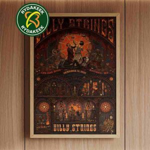 Billy Strings Baltimore Maryland 2025 Poster And Merchandise Art By Luke Martid Exclusive At CFG Bank Arena October 31 – November 1
